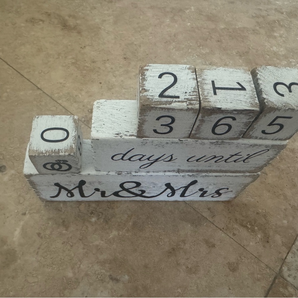 Wedding countdown blocks - Picture 2 of 6